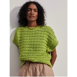 💚Varley Limeade Green Fillmore Knit Sweater  SIZE S💚